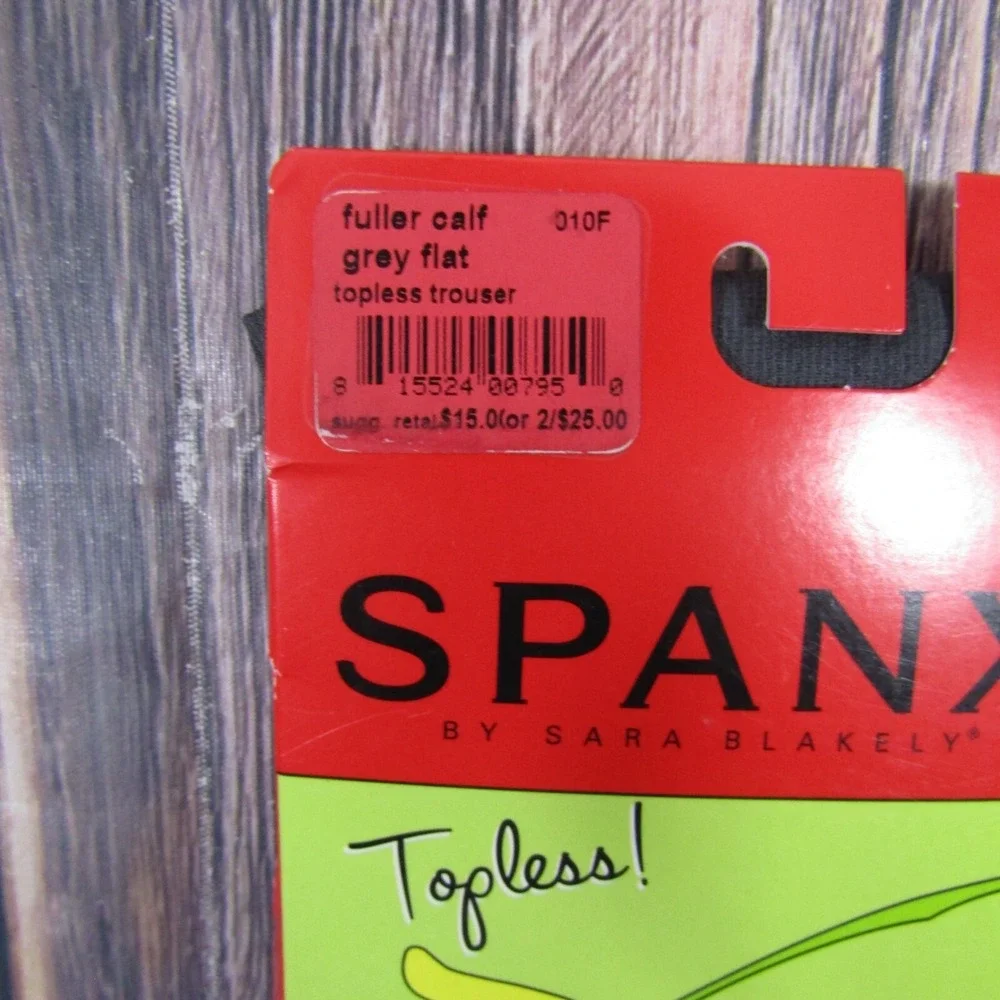 Spanx‎ Topless Legband Free Trouser Socks Gray Fuller Calf New 010F